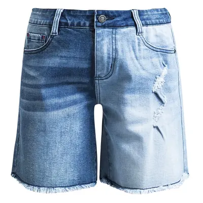 RED by EMP Denim shorts with distressed detailing Shorts blue