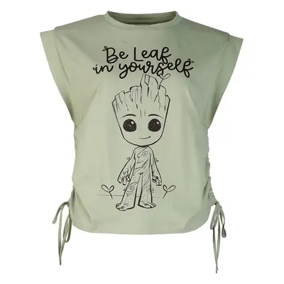 Guardians Of The Galaxy Groot - Be Leaf In Yourself Top olive