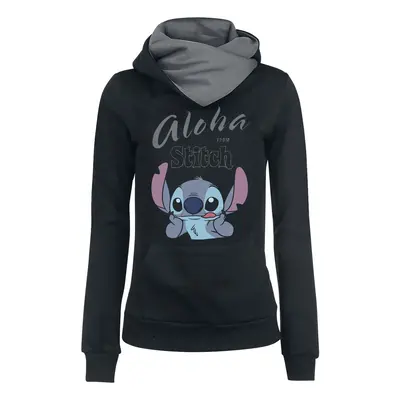 Lilo & Stitch Aloha Hooded sweater black grey