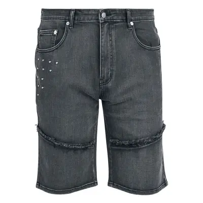 Rock Rebel by EMP Shorts With Used Details Shorts black