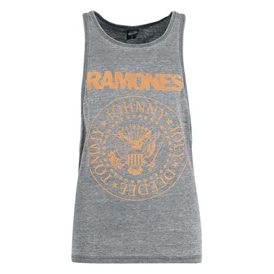 Ramones Monocolour Crest Top mottled dark grey