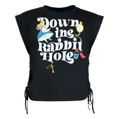 Alice in Wonderland Down The Rabbithole Top black