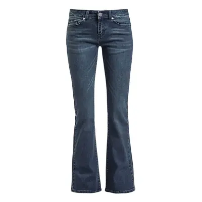 Black Premium by EMP Grace - Dark blue jeans with flare Jeans blue