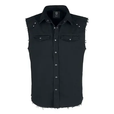 Brandit Sleeveless Vintage Shirt Short-sleeved Shirt black