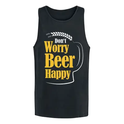 Alcohol & Party Don’t Worry Beer Happy Tanktop black