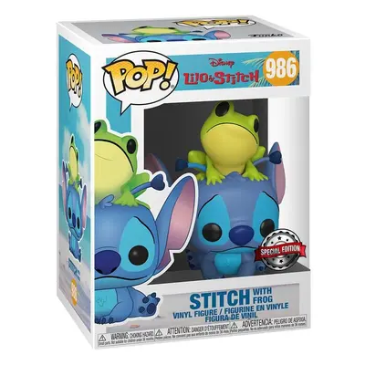 Lilo & Stitch Stitch with Frog Vinyl Figurine 986 Funko Pop! multicolor