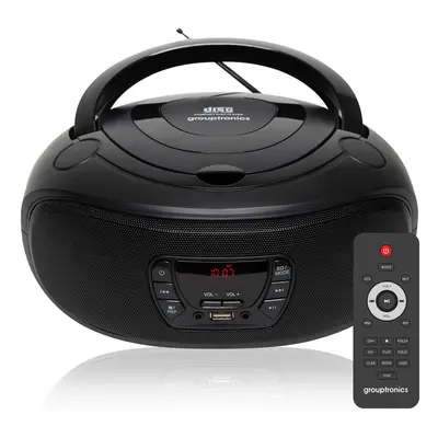 Grouptronics GTCDR-501 BoomBox CD Player With Remote Control, Radio, USB, MP3 & AUX IN