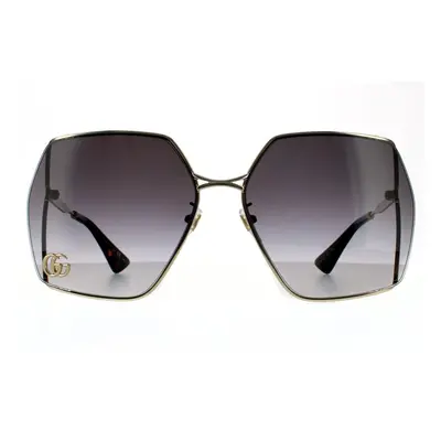 Gucci Sunglasses GG0817S Gold Grey Gradient