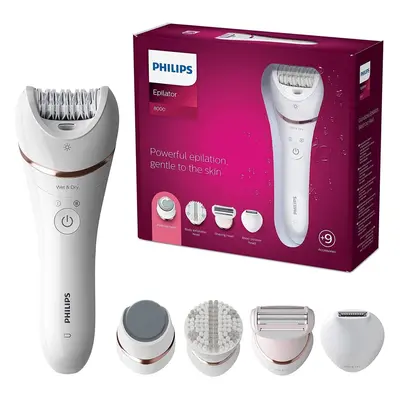 Philips Series Epilator, Wet and Dry Cordless Hair Removal and Skin Care System, For Legs, Body 