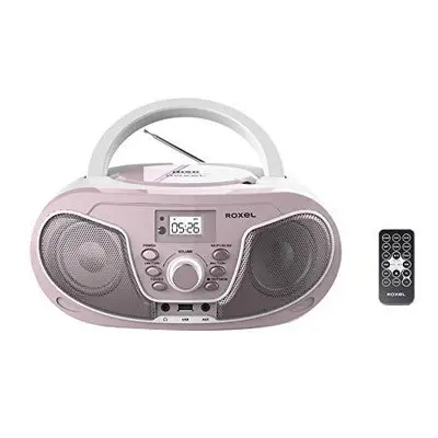 Roxel RCD-S70BT Portable Boombox CD Player with Bluetooth, Remote Control, FM Radio, USB MP3 Pla