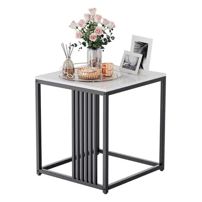 Marble Top Side Table Black: Tier Square End Tables x 45cm