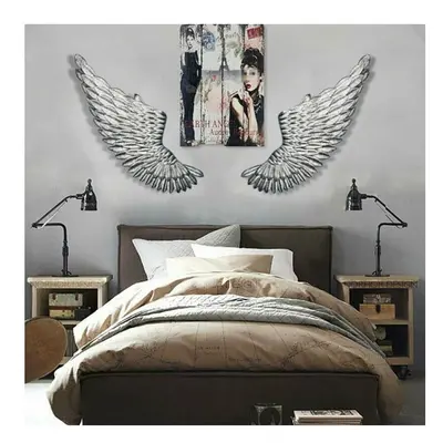 100cm Banksy Large Rustic Angel Wing Wall Mount Hanging Art Bedroom