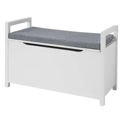 SoBuyÂ® FSR76-W, Storage Bench with Lift Up Top, Bench with Storage Chest