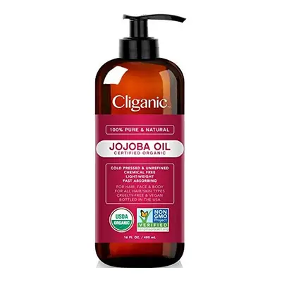 Cliganic, Organic Jojoba Oil, 473ml