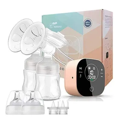 Electric Double Breast Pump, Breastfeeding Pump with Modes & Levels,Ultra-Quiet Rechargeable Mil