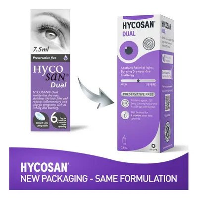 Hycosan Dual - Triple Pack - Preservative Free Eyedrops