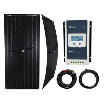 100w Flexible Solar Panel Charging Kit with MPPT Charger Controller