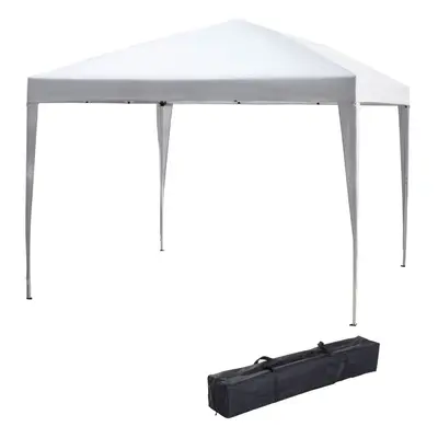 Outsunny x 3m Garden Pop Up Gazebo Marquee Party Tent Wedding Canopy White