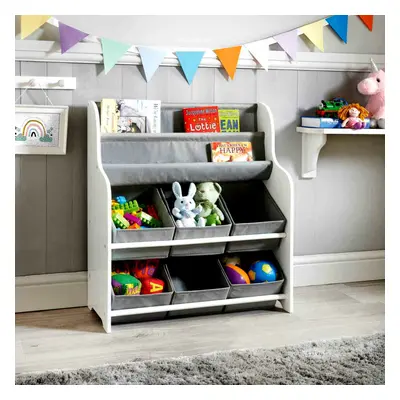 Kids Storage Tub with Bookshelves Perfect Organiser Kid Clothes Books & Toys