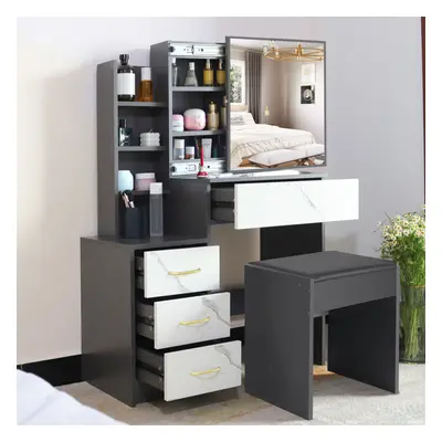 Dressing Table With Drawers Makeup Desk Wooden Bedroom Furniture