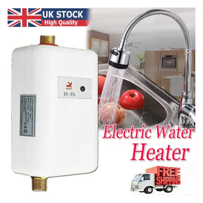 Electric Tankless Instant Hot Water Heater Under Sink Tap Kitchen Bathroom 3000W