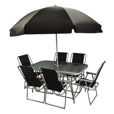 Wareham Piece Garden Furniture Set with Folding Chairs