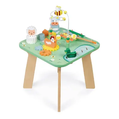 Janod Meadow Activity Table Learn Shapes & Colour Educational Playset