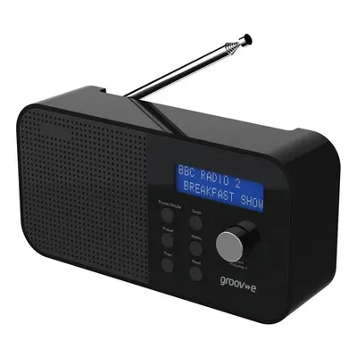 Groov-e GVDR04BK Venice Portable DAB/FM Digital Radio - Black