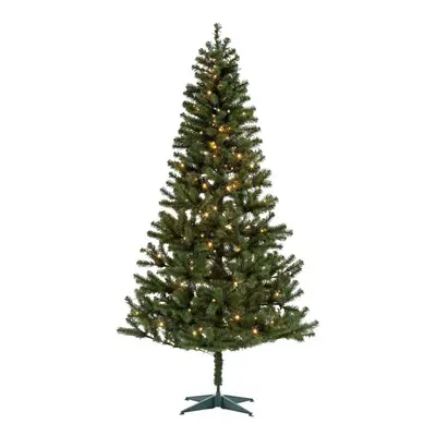 Home Nordland 7ft Pre-Lit Christmas Tree - Green