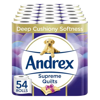 Andrex Toilet Roll - Supreme Quilted Toilet Paper, Rolls