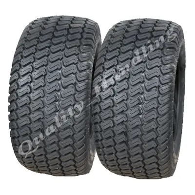 18x9.50-8 Lawnmower Grass Multi Turf Tyres 6ply Tubeless Wanda P332 (Set of 2)