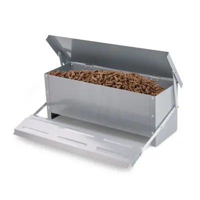 KCT 10kg Automatic Chicken Feeder Poultry Feeding Trough Bird Food Bowl Duck Hen