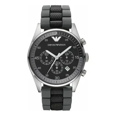 Emporio Armani Tazio Sports Gent's WatchÂ¦ChronographÂ¦Black & Grey StrapÂ¦AR5866