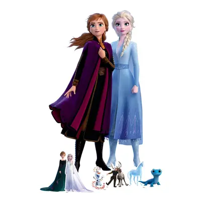 Anna and Elsa Frozen Cardboard Cutout Disney Decoration Pack - Includes Mini Cutouts