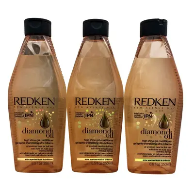 Redken Diamond Oil High Shine Gel Conditioner 8.5 OZ Set of