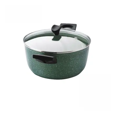 Prestige Eco Stock Pot with Glass Lid - Non Stick, Induction, Plant Based - 24cm