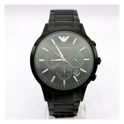 NEW GENUINE EMPORIO ARMANI MEN'S WATCH AR2453 BLACK CHRONOGRAPH