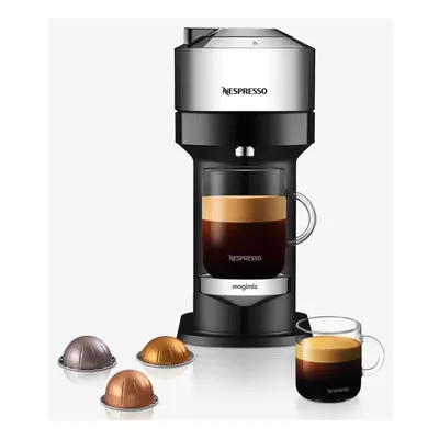 Nespresso Vertuo Next Coffee Machine by Magimix - Black & Chrome