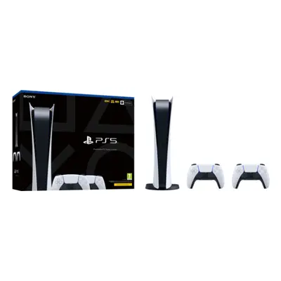 Sony PlayStation Digital Console -Two DualSense Wireless Controllers Bundle