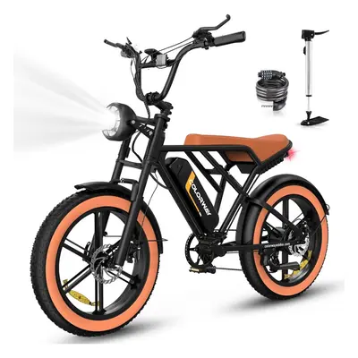 HITWAY 750W Electric Bike for Adults,20X4.0 Fat Tire Off-Road E bike