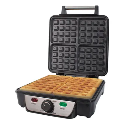 Quest Four Slice Deep Fill Waffle Maker with Non-Stick Coating