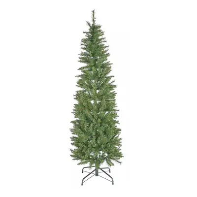 Home 6ft Pre-Lit Natural Look Pop Up Pencil Christmas Tree - Green