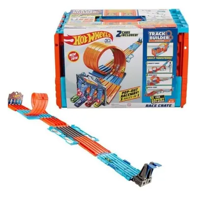 Hot Wheels Track Builder System Cars Crate Raceway Stunt Loops Playset