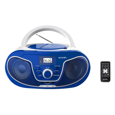 Roxel RCD-S70BT Portable Boombox CD Player with Bluetooth, Remote Control, FM Radio, USB MP3