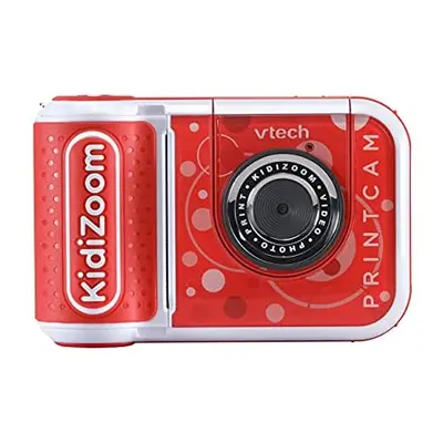 KidiZoom PrintCam (Red), Digital Camera for Children with Built-In Printer, Kids Camera with Spe