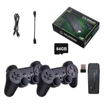 4k Wireless Hdmi Tv Game Stick Console+ Built-in Games + Wireless Controller Gamepad