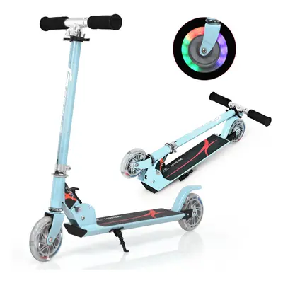 Kick Scooter Height Adjustable Toddler Stunt Scooters with Light-Up Wheels