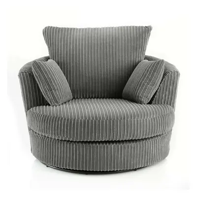 Porto Jumbo Cord Swivel chair-Arm Chair