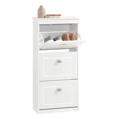 SoBuy FSR94-W, Drawers Shoe Cabinet Shoe Rack Shoe Storage, White