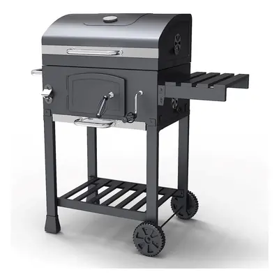 Large Rectangular Adjustable Charcoal BBQ Grill Garden Barbecue